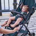 Ingenuity 3Dquickclose CS+ Compact Fold Stroller – Lightweight Stroller with Oversized Canopy, Extra-Large Storage and Compact Fold, Deep Ocean