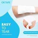 OK TAPE OKPore Transparent Medical Tape (Pack of 12) - First Aid Surgical Tape Hypoallergenic and Breathable for Wound Dressing Care, Latex Free, 1in x 10yds