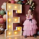 imprsv 4FT Marquee Letters Large Light Up Letters for Birthday Party Decor Wedding Decorations, Marquee E for Party Decoration, Large Signs Arch Kit Decorations