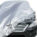 Motor Trend Universal Fit Car Cover for Cars SUVs Trucks Vans, Water-Resistant All-Weather Scratch Resistant Reflective Full Coverage Protect Against Rain Snow Hail Sun UV Protection Dust - XX-Large