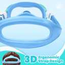 Seago 2 Pack Swim Goggles with Nose Cover, Goggles for Kids 6-14 Girls Boys Youth, Wide-Frame Swimming Goggles