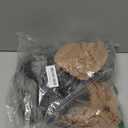 Valpeak Therian Mask and Tail Set for Girls Halloween Cat Mask Tail Cosplay Fox Mask Wolf Tail Over 1 Years Old (Gray Mask Set of 3)