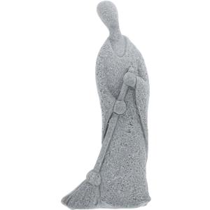 Buddha Statue 3.93 Inch Zen Monk Figurine Sweeping Monk Sculpture Micro Landscape Ornament Feng Shui Decor for Home Office Garden Bonsai