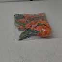 Blooming Paradise Pack of 3 Artificial Fake Flowers Plants Silk Hydrangea Arrangements Wedding Bouquets Decorations Plastic Floral Table Centerpieces Home Kitchen Garden Party Festival Bar(Orange)