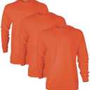 Gildan Adult Ultra Cotton Long Sleeve T-Shirt, Style G2400, Multipack, M