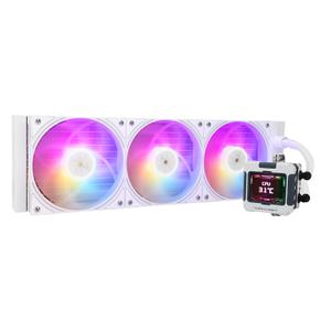 Thermalright FW 360 White ARGB-360mm AIO CPU Liquid Cooler,IPS LCD Screen with 320 * 240 Resolution,for AM4/AM5/Intel LGA1700,2.4 inchMagnet-Absorbent LCD Screen for Images -White
