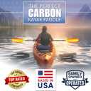 Best Marine and Outdoors Kayak Paddle, Carbon Fiber Shaft & Fiberglass Reinforced Polypropylene Blades 234cm Lightweight Kayak Paddles for Adults, Kayak Oar & Accessories, Sunset