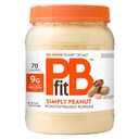 PBfit 24 Ounce Simply Peanut Powdered Peanut Powder, No Added Sugar or Salt, Non-GMO, Plant-Based, Gluten-Free Protein Powder, 9g of Protein 9% DV (EXP 04/21/26)