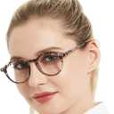 Lightweight Reading Glasses Women Trendy Round Readers 1.0 1.25 1.5 1.75 2.0 2.25 2.5 2.75 3.0 3.25 3.5 3.75 4.00 5.00 6.00 (Grey Tortoise, 2.25)