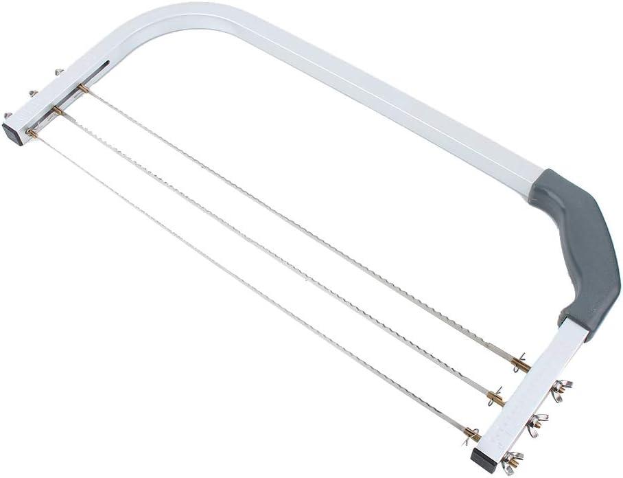 Cake Cut Saw, 3 Blades Adjustable Wire Cake Leveler Professional Stainless Steel Cake Cookie Cutter Wire Cake Cutter Baking Tools