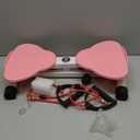 Ab Twister Board,300 lbs Capacity,Slim Waist and Core Ab Exercise,Foot Massage Design,Noiseless Home Gym Exercise (Pink)