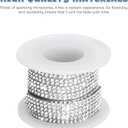 Self Adhesive Rhinestone Strips,Rhinestone Car Accessories,Interior Automotive Decals,Diamond Auto Accessories for Women,Suitable for Car Dashboards,Cup Holders,Mirrors and so on (White)