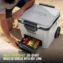 Ninja | FrostVault 30QT Cooler with Wheels | Insulated with Temp Dry Storage Drawer | Keeps Ice Cold for Days | for the Beach, Camping, Picnics & More | Mourning Dove | FB230DV