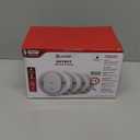 Kidde Hardwired Smoke Detector, 10-Year Battery Backup, Interconnectable, LED Warning Light Indicators, 4 Pack