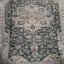 Vintage Living Room Area Rug 10x12 - Large Soft Washable Oriental Traditional Distressed Farmhouse Rugs for Bedroom - Indoor Floor Accent Carpet for Home Office House Decor - Vintage Green