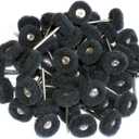 50pcs Abrasive Buffing Polishing Wheel Set for Rotary Tool with 3mm Shaft,Mini scouring pad Brush Polishing kit, Removal of Rust,Deburring on Metal Surface (grit 400 Black 50pcs)