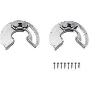 RLECS 2PCS Industrial Hardware Switch 304 Stainless Steel 90 Degree Limit Arc Hinge Concealed Sliding Hinge Length 76MM/3Inch Suitable for Fire Door and Industrial Enclosure and Distribution Box