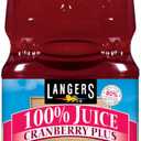 Langers Juice, Cranberry Plus, 64 Fl Oz (Pack of 8)