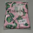 Veseacky Chrismas Satin Pajama Sets for Girls Silk Button Down PJ Set Silk Sleepwear Birthday Pajamas Gift (Green leaf, Size 10)