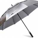 G4Free 68 Inch UV Protection Golf Umbrella Auto Open Vented Double Canopy Oversize Extra Large Windproof Sun Rain Umbrellas
