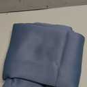 ChrisDowa Small Window Curtains 50 inches Long for Bedroom - Grommet Short Thermal Insulated Room Darkening Curtains for Kitchen (1 Panel, Stone Blue, 29 x 50 Inch)