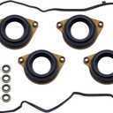 HiSport Engine Valve Cover Gasket Set - Compatible with Acura ILX 2016-2020 TLX 2015-2020 Compatible with Honda CR-V 2015-2018 Accord 2013-2017 2.4L - Replace 12030-5A2-A01