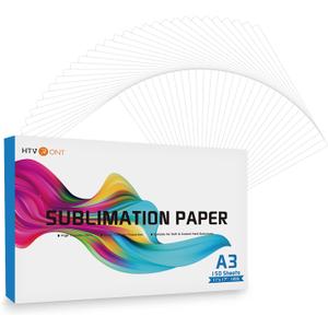 HTVRONT Sublimation Paper 11x17 inches - 150 Sheets Inkjet Sublimation Paper Compatible with Inkjet Printer 120gsm