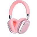 Head, Foldable, Rotatable, Stretchable. Compatible with Mobile Phones, Computers, MP3 and Other Devices. Wireless Headphones (Pink)