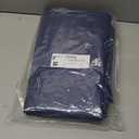 Smiry Rectangle Tablecloth, Elastic Fitted Flannel Backed Vinyl Tablecloths for 8ft Folding Tables, Waterproof Wipeable Table Covers for Indoor, Outdoor, Picnic and Camping (Navy, 30"x96")