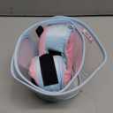 Sponge Core Dog Cone, Inflatable Dog Cone Collar Alternative, Dogs Donut Collar After Surgery, Soft Cone for Large Medium Small Dogs to Stop Licking, No Inflation Required, Clear View(Size 3, Pink) (Size 3(Neck: 10.5"- 13.0"))