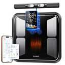 YUHUO Smart Scale for Body Weight, 8-Electrode Digital Bathroom Scale with BMI, Body Fat, Muscle Mass, Segmental Full Body Composition Analyzer, 28 Metrics Bluetooth App Sync, FSA&HSA Eligible