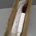 Foot Stool Ottoman Foot Rest Under Desk,Small Stool for Living Room, Bedroom and Kitchen (Brown Legs - Beige Stool Surface)