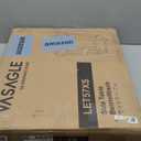 VASAGLE Round Side End Table, 2-Tier Accent Bedside Table with Storage Shelf, Easy Assembly, Nightstand for Small Spaces, Living Room, Bedroom, Rustic Brown and Ink Black ULET57X