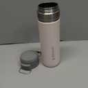 Stanley Quick Flip GO Water Bottle 24 oz | Push Button Lid | Leakproof and Packable for Travel and Sports | Insulated Stainless Steel | BPA-Free | Rose Quartz