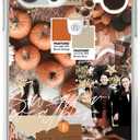 2 x Autumn Phone Case Fall Collage Phone Cover for iPhone 13 Pro Max, Aesthetic Halloween Thanksgiving Pumpkin Collage for Girls Boys Wowen and Men, Trendy TPU Bumper Phone Case for iPhone 13 Pro Max