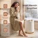 Keenray Upgraded Towel Warmer Bucket, Large Towel Warmer with 3 Heating Modes, Heat Time 30/45/60/90 Min Adjustable and Up to 24 Hour Delay Timer, Towel Heater for Oversize Bathrobes Blankets, CL1Plus, 13" L x 13" W x 19" H