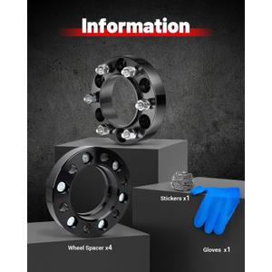 EVIL ENERGY 6X5.5 Hubcentric Wheel Spacers 1.25 inch Compatible for Tacoma 4Runner, M12x1.5 Thread 106mm Bore Aluminum Spacers Work On Tundra FJ Cruiser Sequoia GX460 GX470
