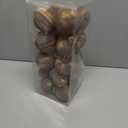 20 Pcs Vintage Christmas Ball Ornaments Neutral Textured Christmas Tree Hanging Decorations with Loop Antique Rustic Distressed Ornaments Decor for Home Farmhouse Xmas Party(Brown)