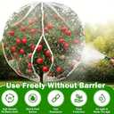 Fruit Tree Netting with Drawstring Zipper, 2 Pack Garden Netting for Garden Protection, Insect Bird Netting for Fruit Trees, Fine Mesh Plant Protection Net for Blueberry Bushes (8.2ft x 6.6ft)