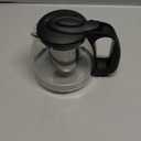 Teapot Portable Stove Chinese Tea Cups Clear Tea Cups Home Glass Teapot Stovetop Tea Kettle Loose Tea Infuser Teapot Tea Pot with Filter Teapot with Infuser Portable Tea Pot (15.5X12X11.5CM, Black)