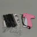 Stitch Gun for Clothing, Stitchy Gun Quick Clothes Fixer, Dress Tagging Gun-Includes 2,000 Black Fasteners & 2,000 White Fasteners & 6 Needles (Rose Red/White)