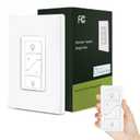 Dimmer Switch with Wireless Remote Control, Dimmer Light Switch, Single Pole Smart Switch Light Switch Support 2.4G&5G Compatible with Alexa