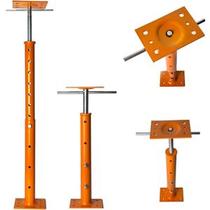 House Jacks for Leveling, Adjustable Jack Post 19" -38" Basement Floor Jack, Screw Floor Jack Post Supports Stabilizer Jacks for House Foundation, Stairs, Porches, Roof Beams