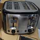 BLACK+DECKER 4-Slice Toaster, Extra Wide Slots, 7 Shade Settings, 1400 Watts, Frozen and Bagel Buttons, Toast Shade Selector, Extra Lift