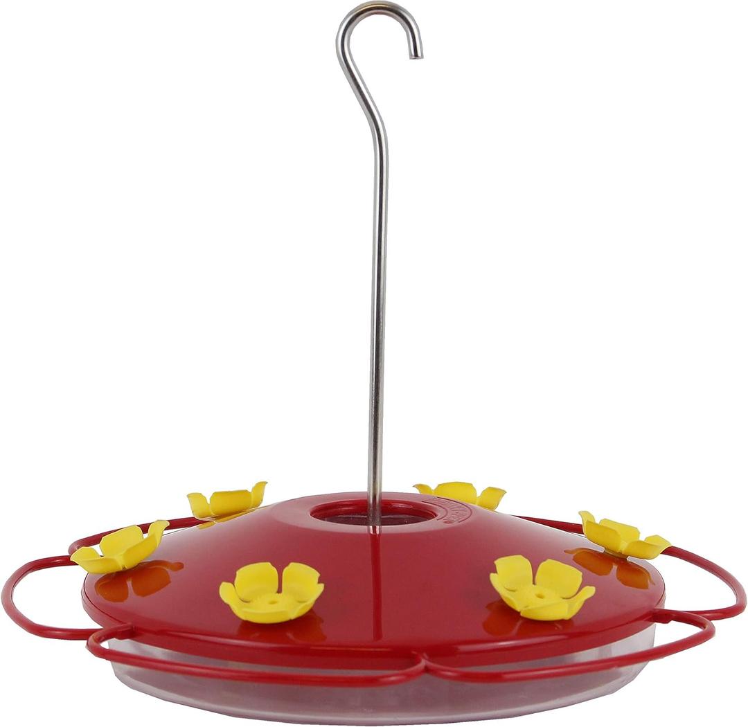 Perky-Pet 282-1SR Oasis Plastic Hummingbird Feeder  16 oz,Red