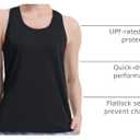 Women's Racerback Workout Tank Tops Breathable Lightweight for Running Yoga Gym & Summer Loose Fit Casual Wear Black (Black, S)