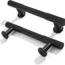 10-Pack 3-3/4 Inch Hole Center Matte Black Cabinet Pulls Solid Heavy Duty Cabinet Pull is Suitable for Drawers Dressers Handles Kitchens Bathroom cabinets