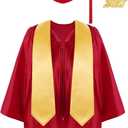 SOMSOC 4 Pieces Kindergarten Graduation Cap and Gown Set for Preschool Nursery Kids Graduation Stole Gown with 2026 Tassel S