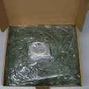 6FT Christmas Garland PARTY JOY Pine Garland with 9.8FT LED String Lights, Greenery Plant for Christmas Decorations Table Mantle Background Wall Room Outdoor Indoor Winter Decoration