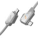 Aulumu M07 240W USB-C to USB-C Cable | USB 3.1 Gen2 10Gbps | 4K@60Hz Video Output Fast Charging | Compatible with iPhone 17/16/15 Pro Max, NVMe SSD, Galaxy S25/S24/S23 Ultra, MacBook Pro - Gray 3.9FT